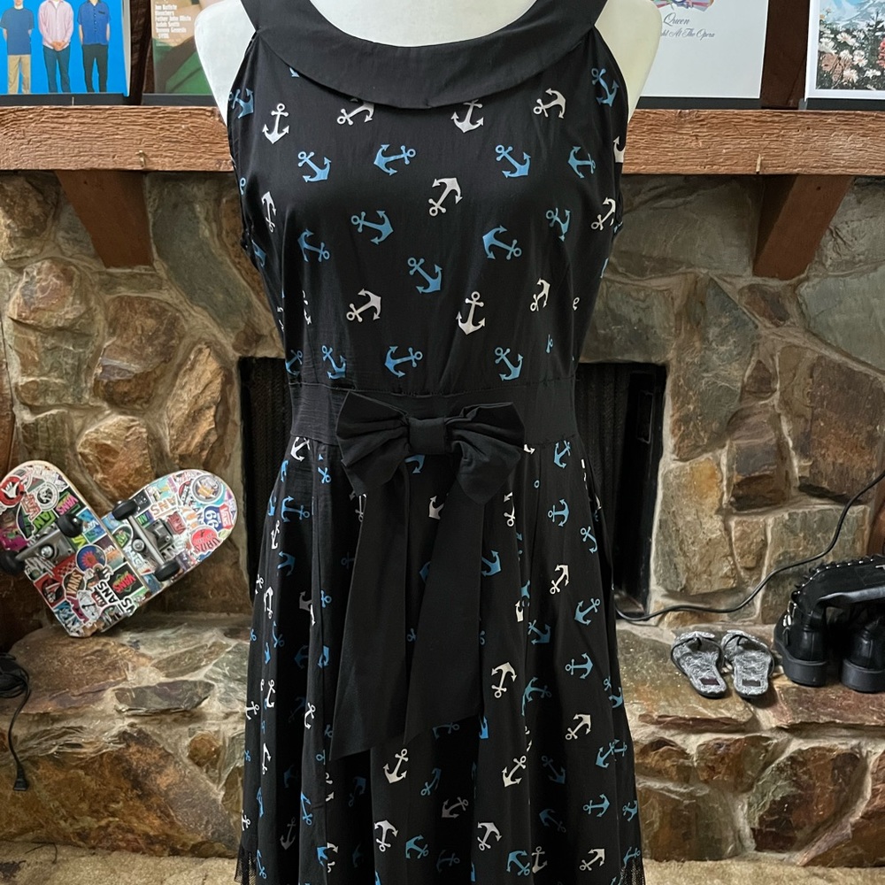 Sourpuss Nautical Anchor Dress NWOT XXL
